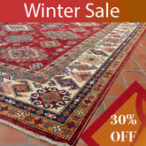 Handmade fine Afghan Kazak carpet - WS295882