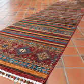 Handmade Afghan Kharjeen medium runner - 307380