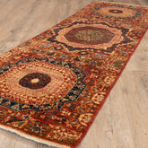 Handmade Afghan Choeb Rang short runner - 308345