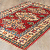 Handmade fine Afghan Kazak rug - 308491