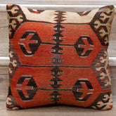 Small Handmade Turkish kilim cushion - 309674-AJ