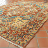 Handmade Afghan Heriz rug - 309823