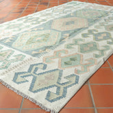 Handmade washed Afghan Kilim - 310182