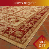 Fine handmade Afghan Ziegler wide runner - CB263194