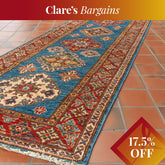 Handmade fine Afghan Kazak medium runner - CB307375