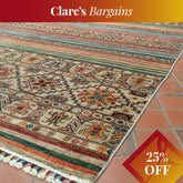 Handmade fine Afghan Samarkand carpet - CB309817