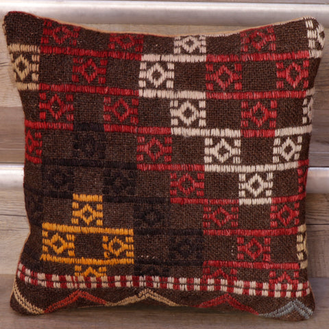 Small Handmade Turkish kilim cushion - WS240848