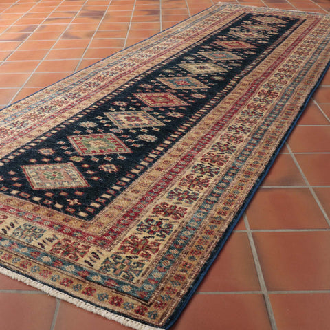 Extra fine handmade Afghan Kazak runner - WS274079