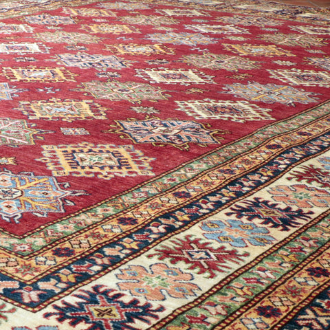 Fine handmade Afghan Kazak carpet - WS284953