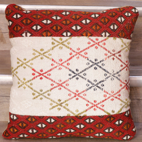 Small Handmade Turkoman kilim cushion - WS285189
