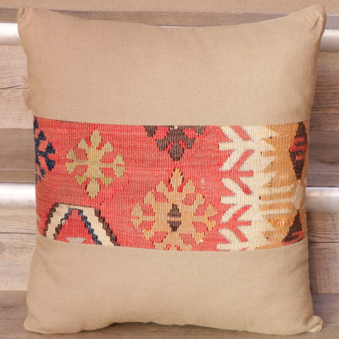 Small Handmade Turkish Kilim Cushion - WS295813