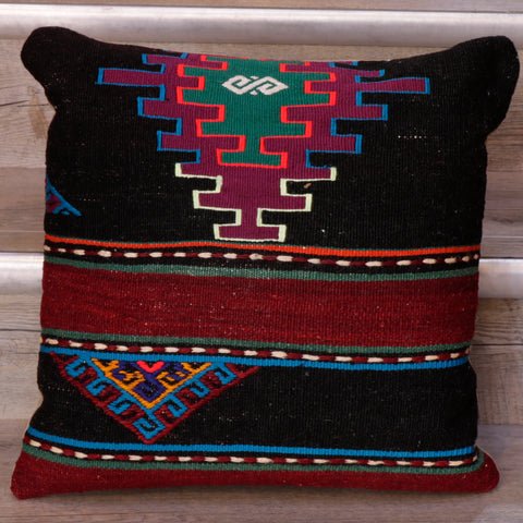 Small Handmade Turkish Kilim Cushion - WS296193