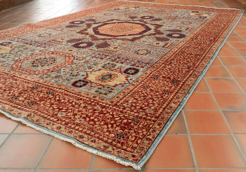 Handmade Afghan Mamluk rug - 306433