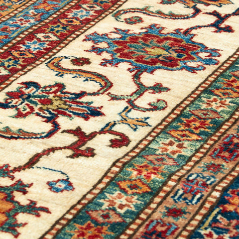 Handmade fine Afghan Kazak carpet - 306978