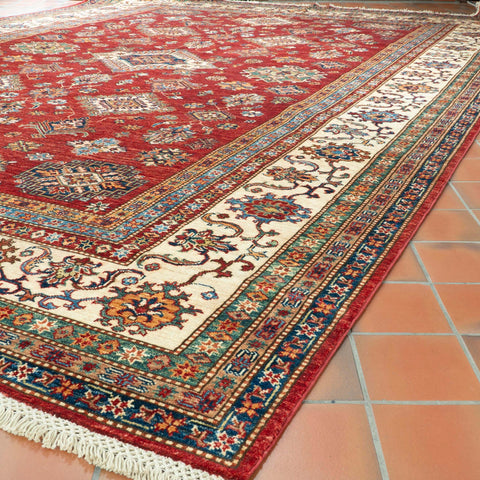 Handmade fine Afghan Kazak carpet - 306978