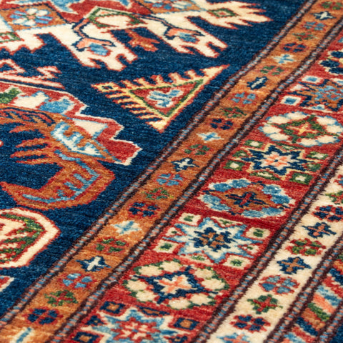 Handmade fine Afghan Kazak medium runner - WS307376