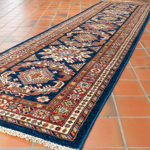 Handmade fine Afghan Kazak medium runner - WS307376