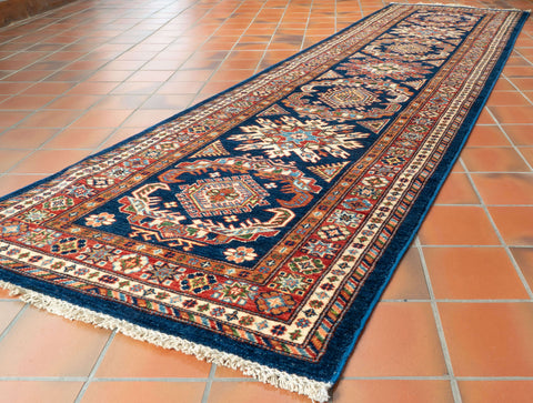 Handmade fine Afghan Kazak medium runner - WS307376