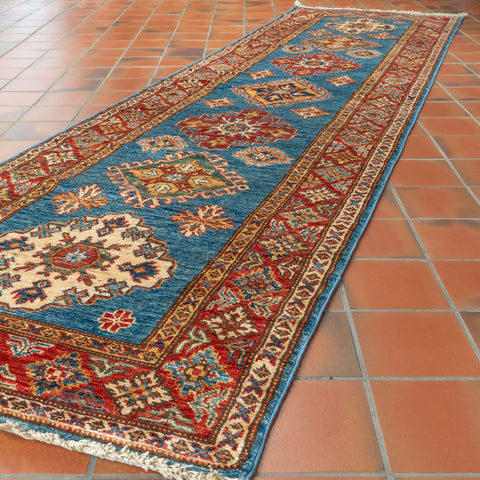 Handmade fine Afghan Kazak medium runner - WS307377