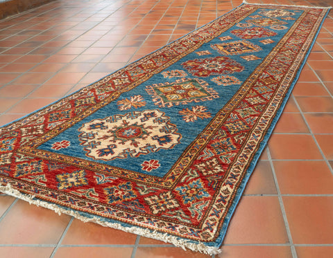 Handmade fine Afghan Kazak medium runner - WS307377