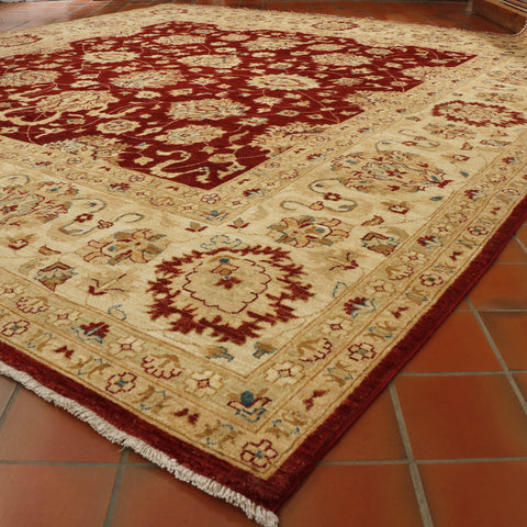 Fine handmade Afghan Ziegler square carpet - WS307658