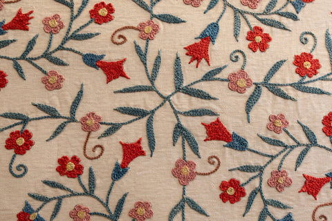 Handmade Uzbek Suzani Silk Cushion - 307746AB