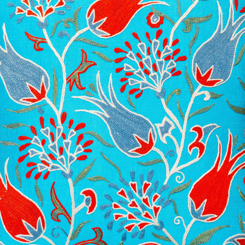 Handmade Uzbek Suzani Silk Cushion - 307746-BM