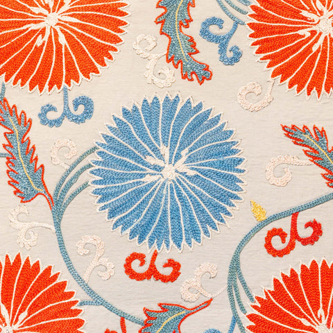 Handmade Uzbek Suzani Silk Cushion - 307746-BO