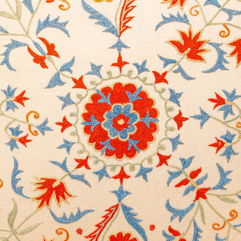 Handmade Uzbek Suzani Silk Cushion - 307746-CA