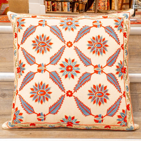 Handmade Uzbek Suzani Silk Cushion - 307746-CD