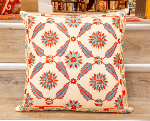 Handmade Uzbek Suzani Silk Cushion - 307746-CD