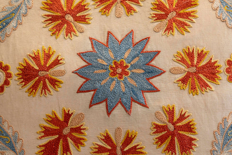 Handmade Uzbek Suzani Silk Cushion - 307746AZ