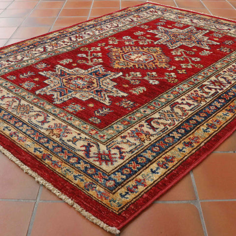 Handmade Afghan Kazak rug - WS307756