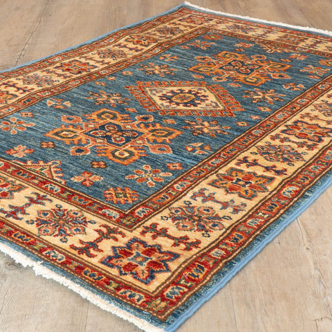 Handmade fine Afghan Kazak Rug - WS307804
