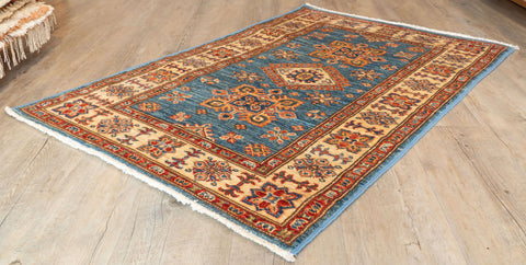 Handmade fine Afghan Kazak Rug - WS307804