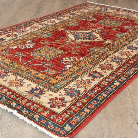 Handmade fine Afghan Kazak rug - 307805