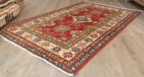 Handmade fine Afghan Kazak rug - 307805