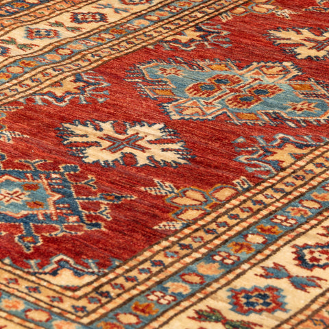 Handmade fine Afghan Kazak carpet - 307807