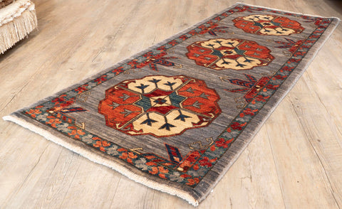 Handmade Afghan Ersari short runner - 307948