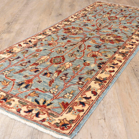 Handmade Afghan Choeb Rang short runner - 307950