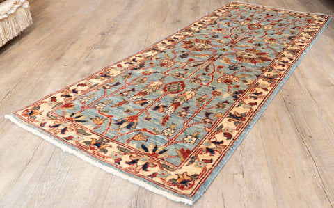 Handmade Afghan Choeb Rang short runner - 307950