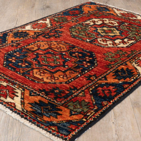 Handmade Afghan Ersari rug - 307953