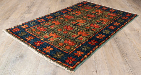Handmade Afghan Ersari rug - 307958
