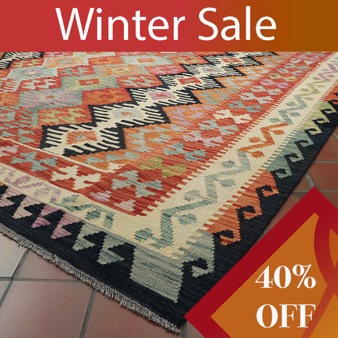Handmade Afghan Kilim - WS307987