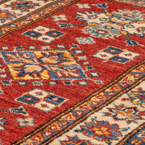 Handmade Afghan Kazak rug - 308098