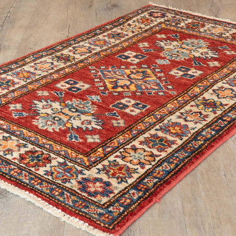 Handmade Afghan Kazak rug - 308098