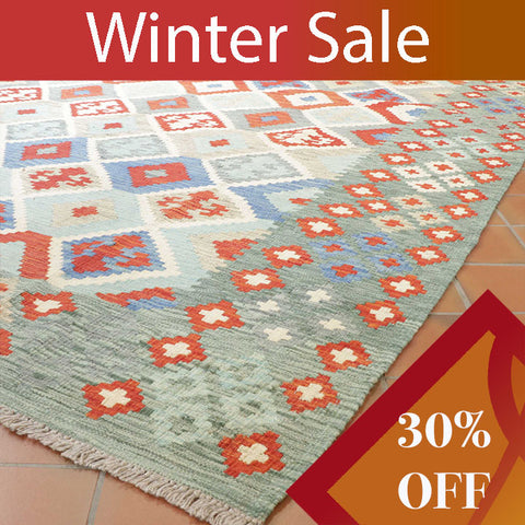 Handmade Afghan Kilim - WS308110