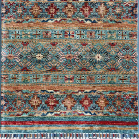 Handmade fine Afghan Samarkand runner - ENR308179