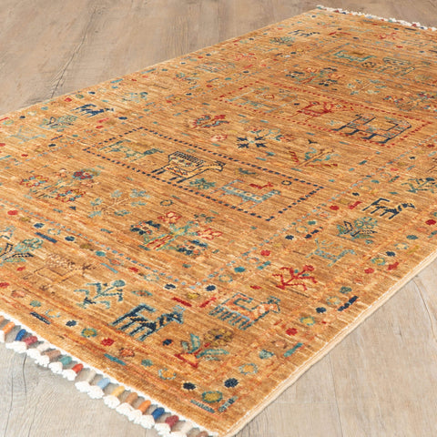 Handmade fine Afghan Samarkand rug - 308183