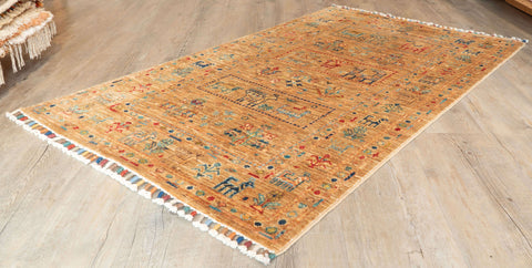 Handmade fine Afghan Samarkand rug - 308183